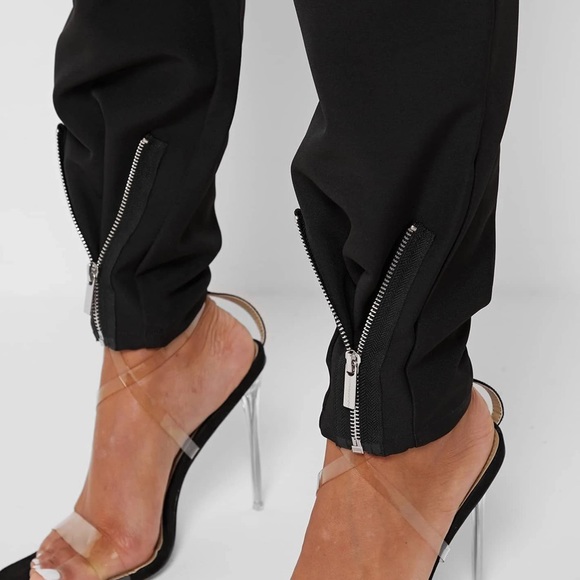 TROUSERS WITH ZIP DETAIL - Picture 4 of 9